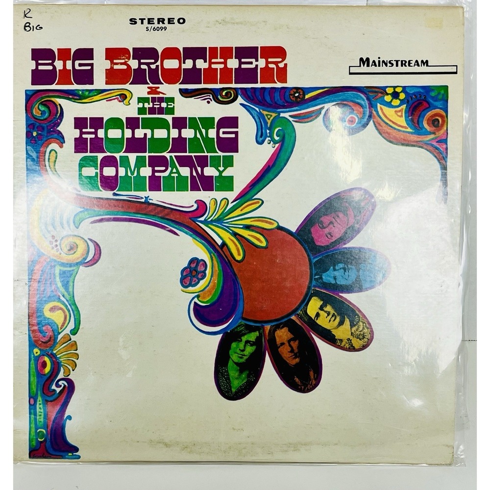Big‎ Brother And The Holding Company  US Lp 1st Press Vinyl VG+ Sleeve G  Joplin